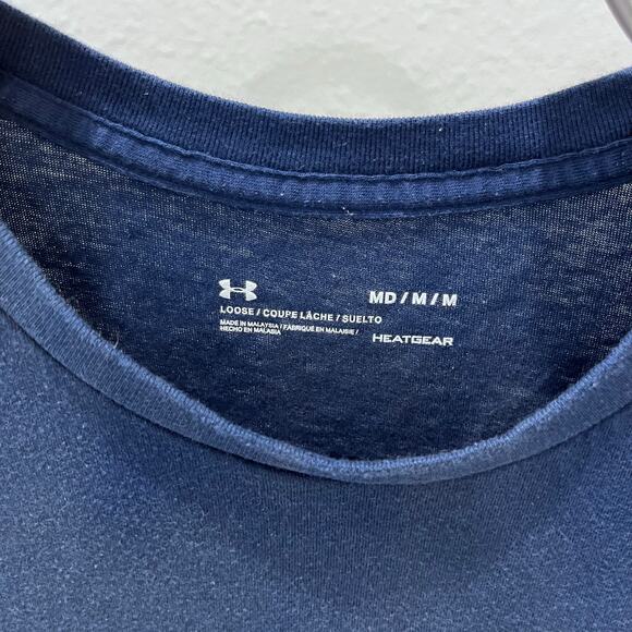 Under Armour Men's MD Navy Red Freedom Flag Patriotic Graphic T-shirt - Picture 5 of 5